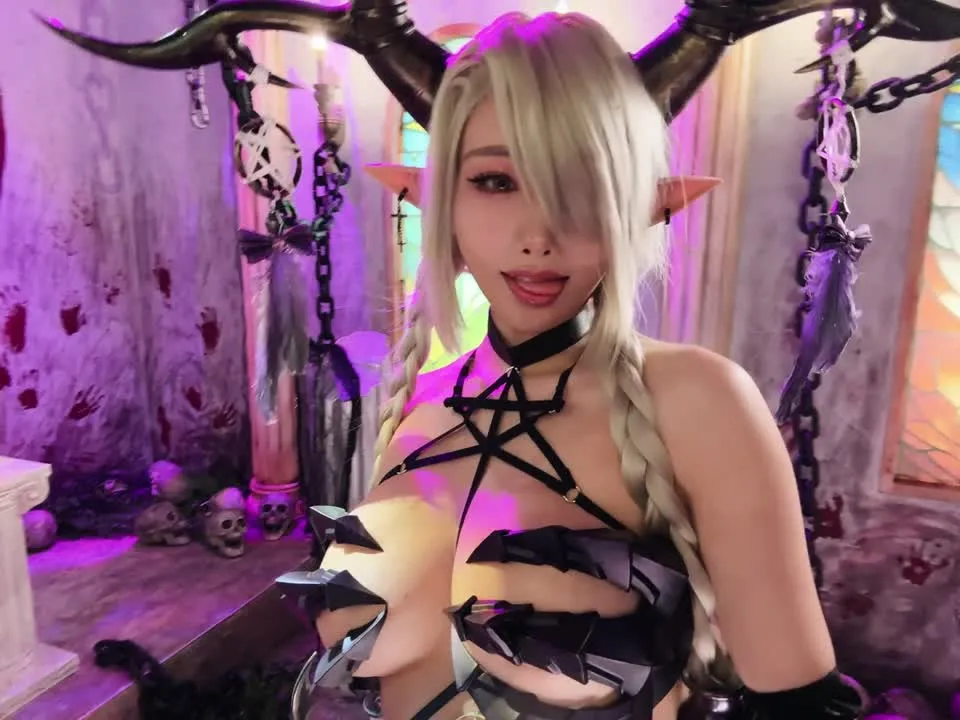 雨波_HaneAme cosplay album HaneAme - Azur Lane: Owari Halloween - Video 63